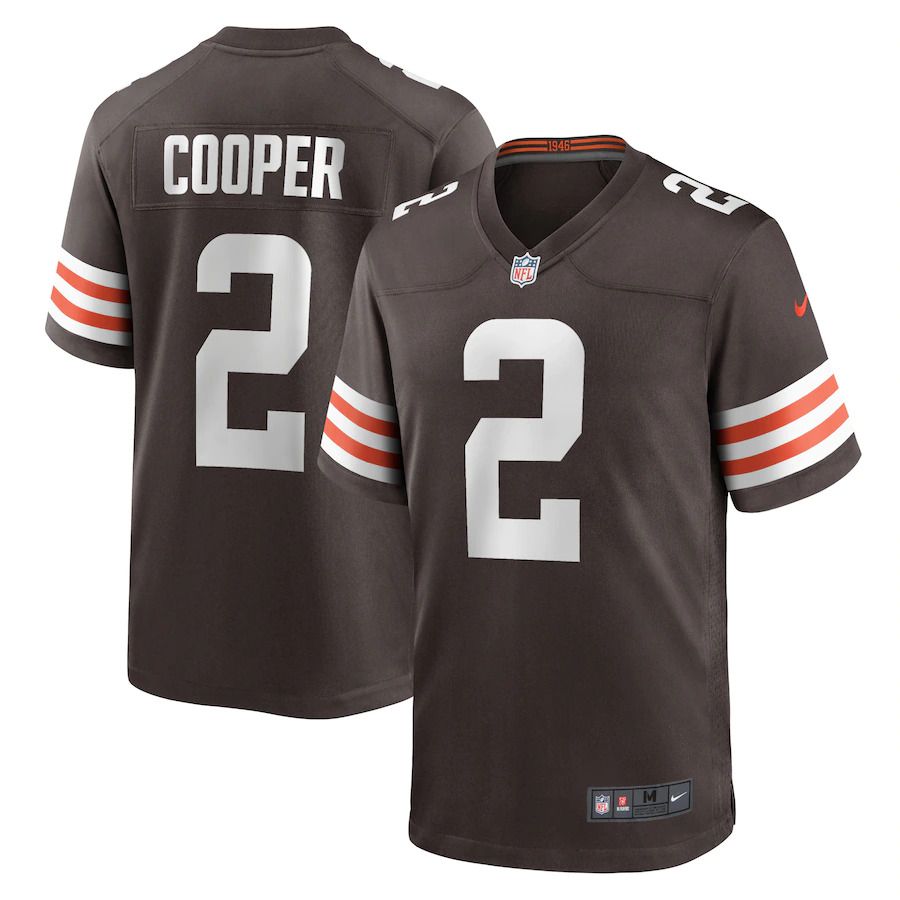 Men Cleveland Browns 2 Amari Cooper Nike Brown Player Game NFL Jersey